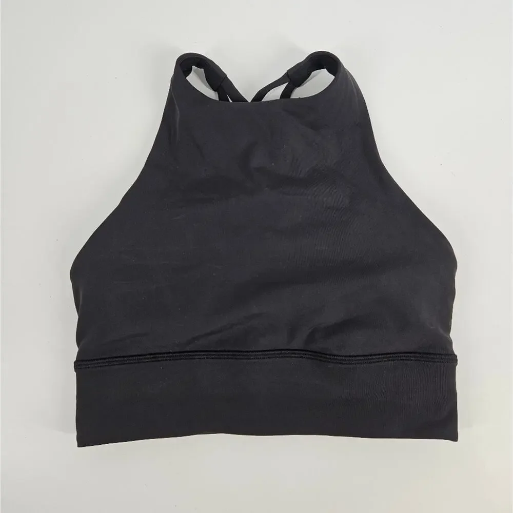 Lululemon Black Energy High Neck Long Line Bra 4
